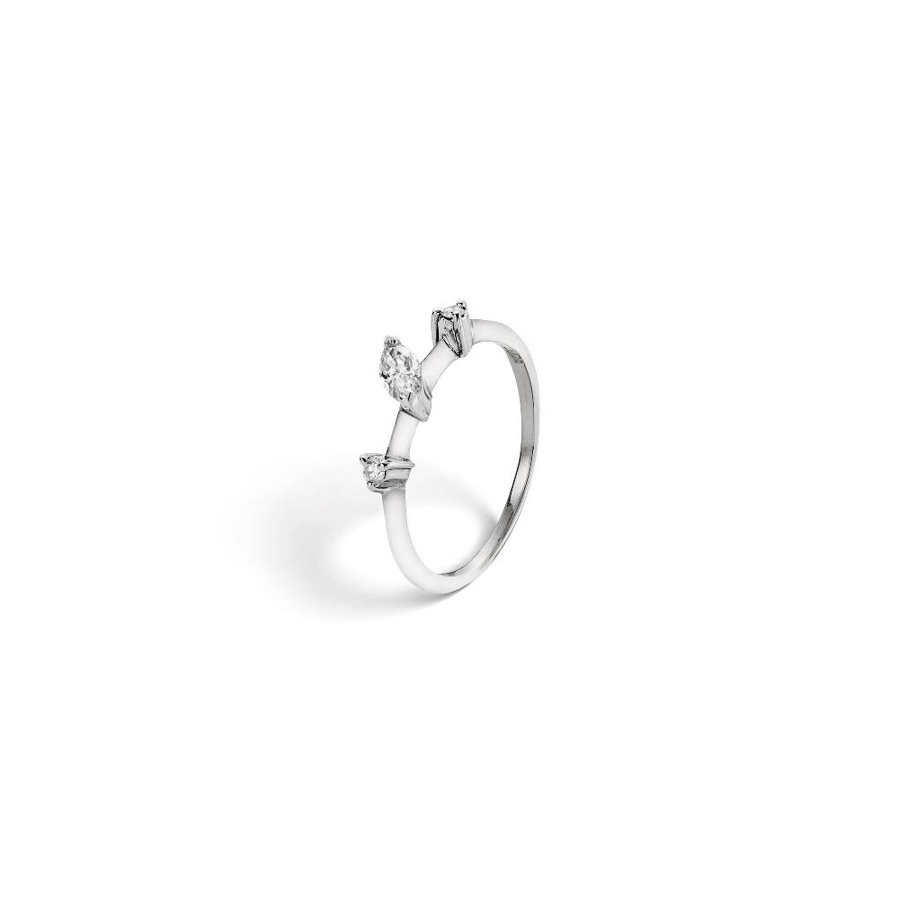 Paola Grande Gioielli BALANCE Anello 'Balance' oro bianco Saldi Di Fabbrica