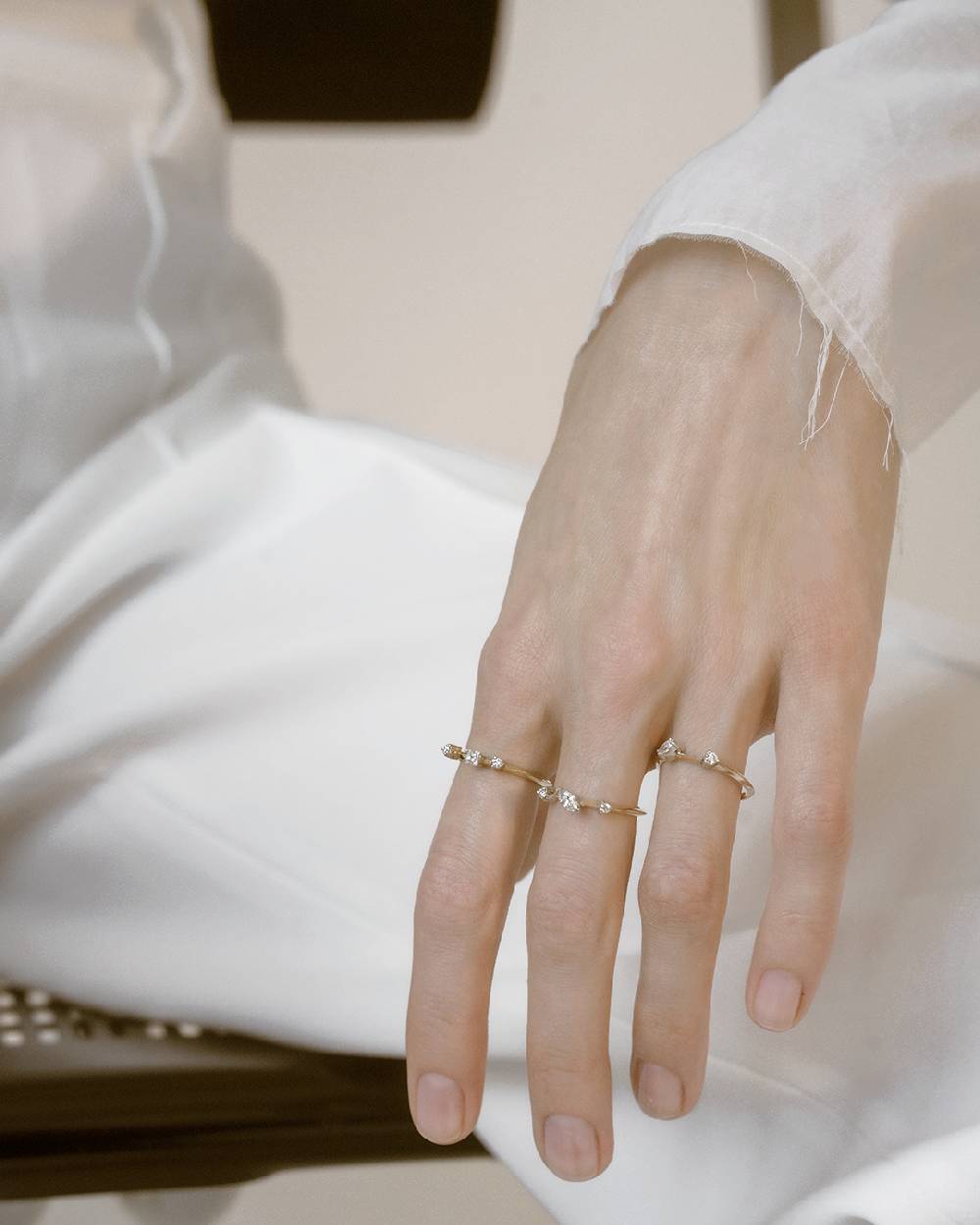 Paola Grande Gioielli BALANCE Anello 'Balance' oro bianco Saldi Di Fabbrica