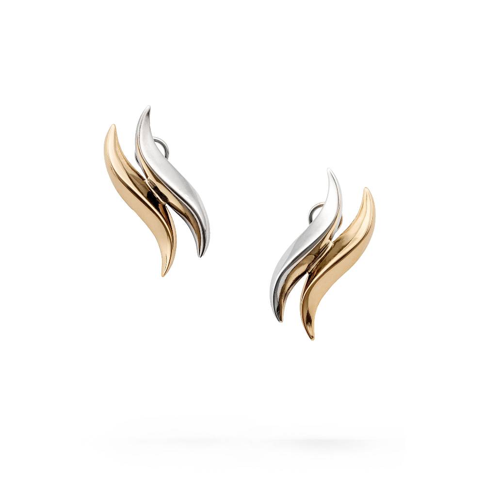 Paola Grande Gioielli FLAME Orecchino bicolore big