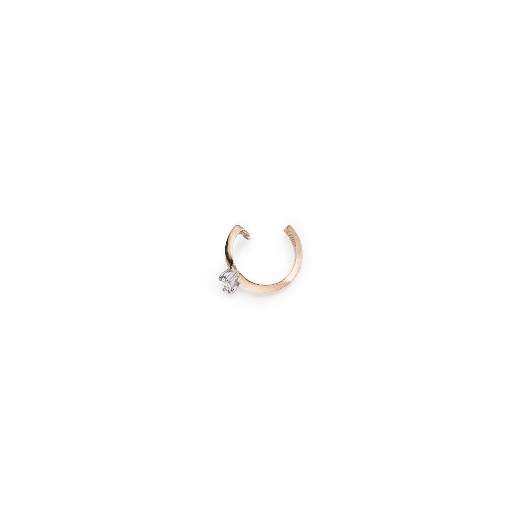 Paola Grande Gioielli BALANCE Ear cuff 'Balance' in oro rosa con diamante taglio marquise I Più Venduti