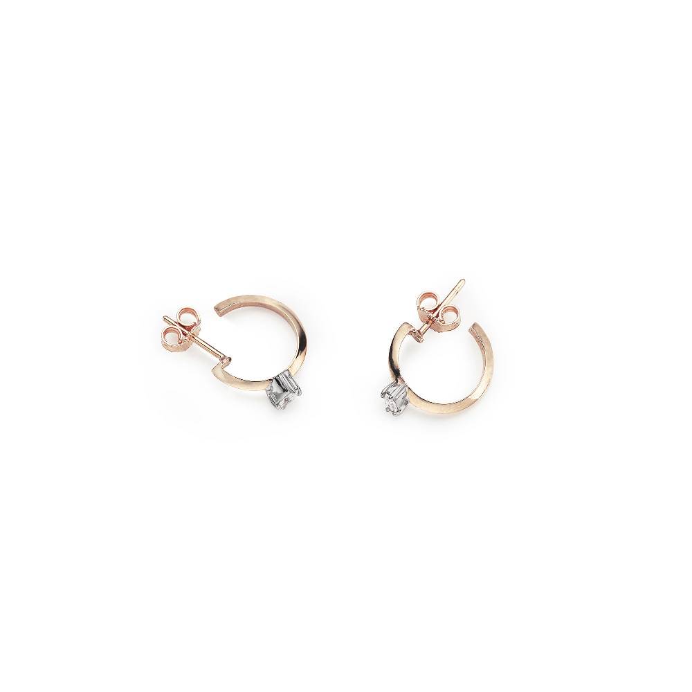Paola Grande Gioielli BALANCE Cerchietti 'Balance' in oro rosa con marquise Moda