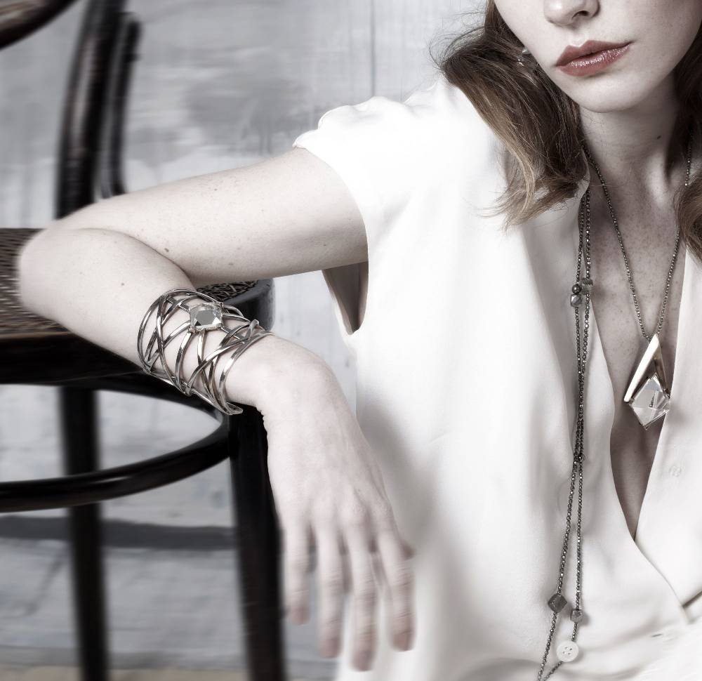 Paola Grande Gioielli GRIGLIE Bracciale 'Griglie' con piramide Convenienza