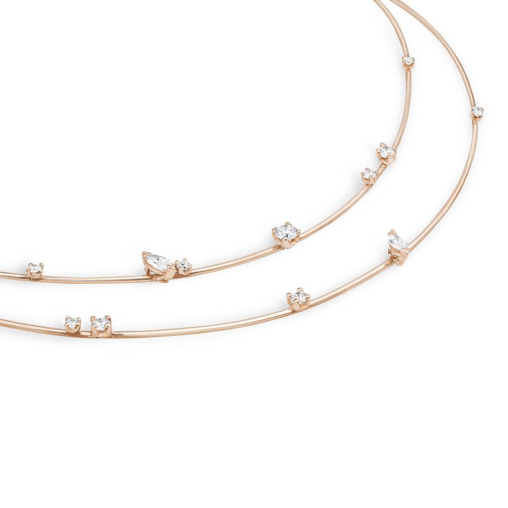 Paola Grande Gioielli BALANCE Collana 'Balance' 2 elementi in oro rosa 50% di sconto per tempo limitato