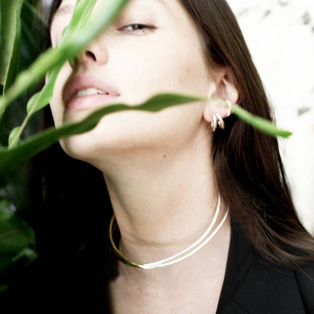 Paola Grande Gioielli NEON Collana choker multifilo 2 elementi 'Neon' Saldi Di Fabbrica