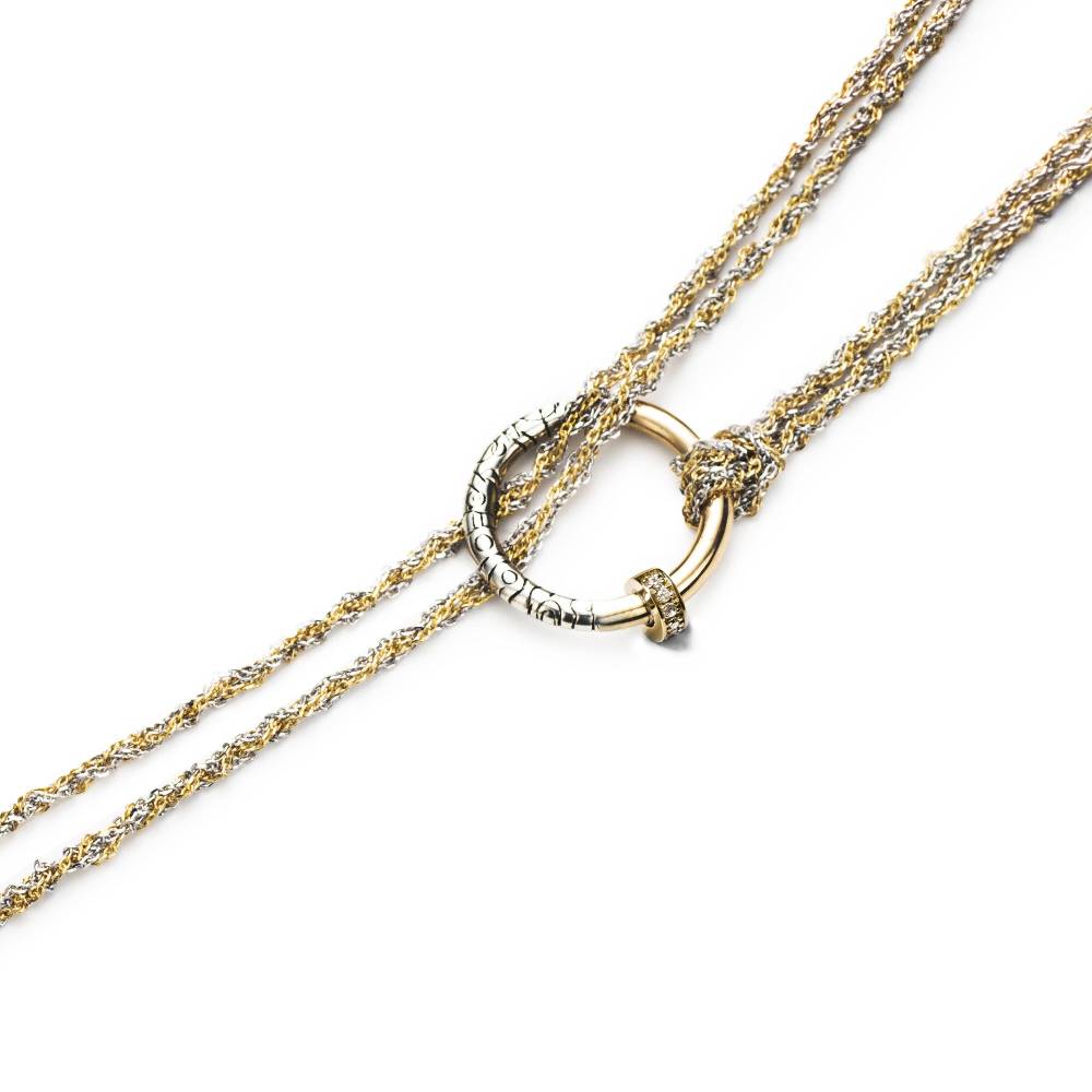 Paola Grande Gioielli NEON Collana|Choker 'Neon' bicolore con pavé 2025