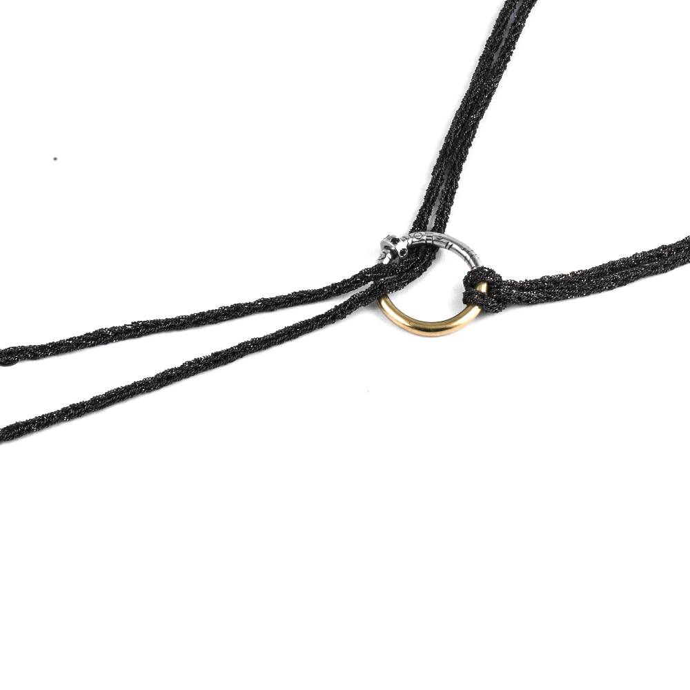 Paola Grande Gioielli NEON Collana/choker 'Neon' con anello e pietre Consegna Veloce