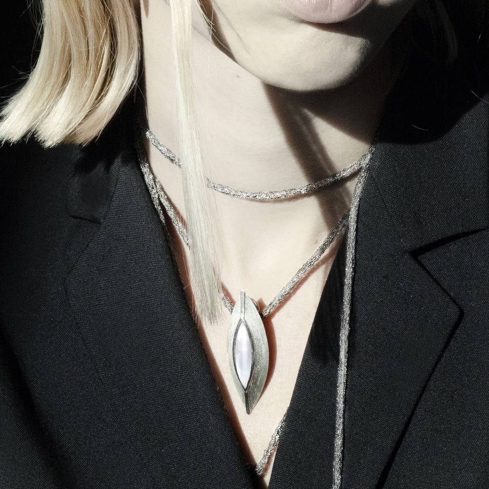 Paola Grande Gioielli SCIARPE Cordino/choker in argento Spedizione Gratuita