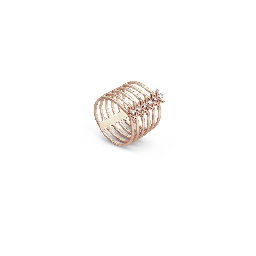 Paola Grande Gioielli SPINAE Anello 'Spinae' 6 elementi rosa Affare Del Giorno