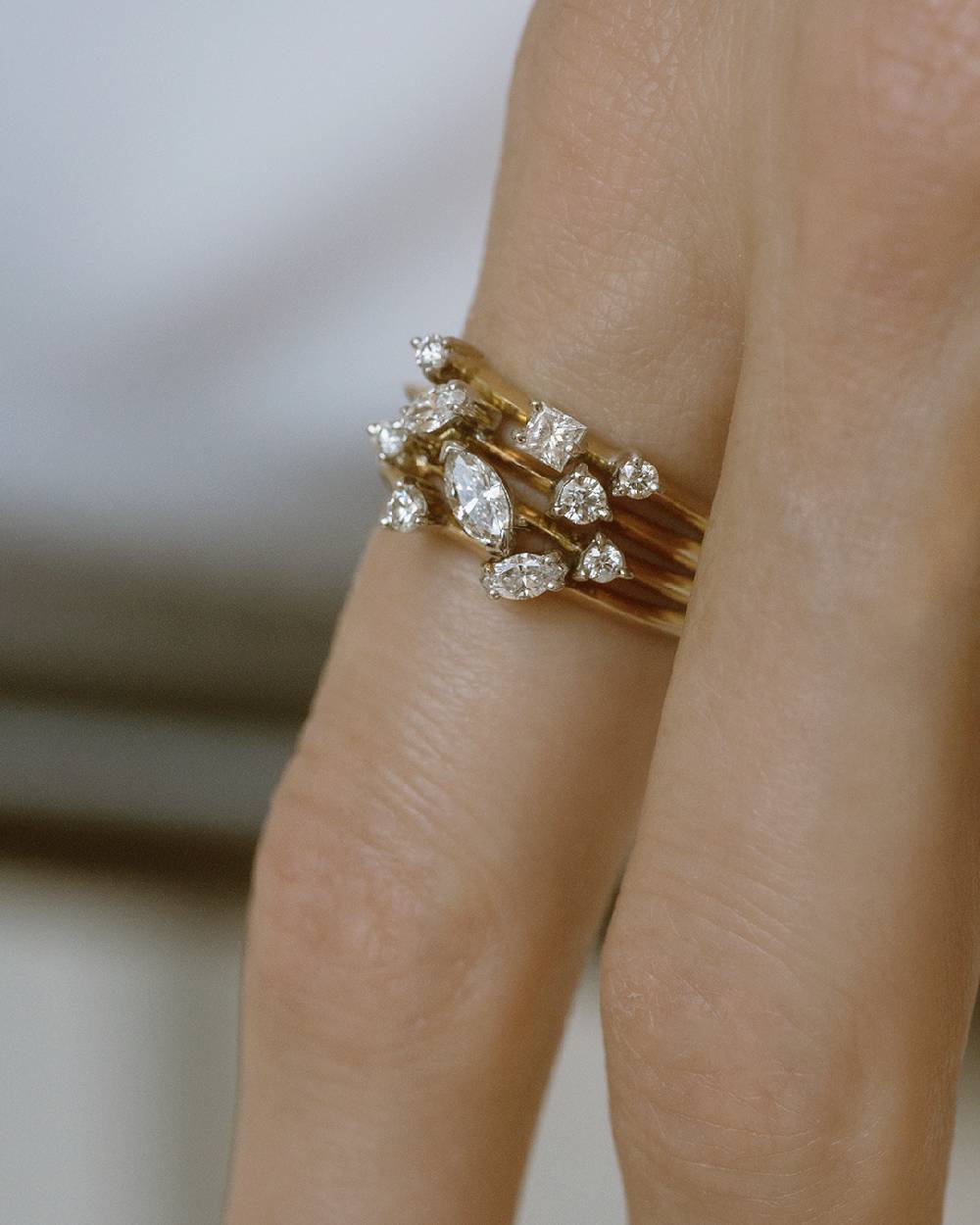 Paola Grande Gioielli BALANCE Anello 'Balance' oro rosa con marquise Novità