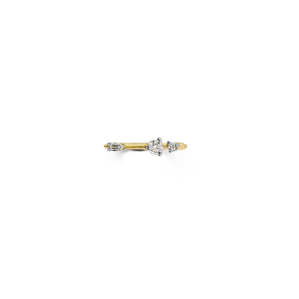 Paola Grande Gioielli BALANCE Anello 'Balanace' in oro giallo con baguette Offerta