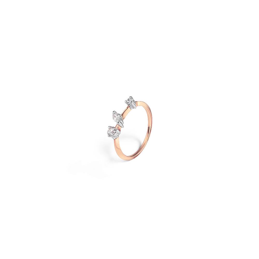 Paola Grande Gioielli BALANCE Anello 'Balance' oro rosa con marquise Economico