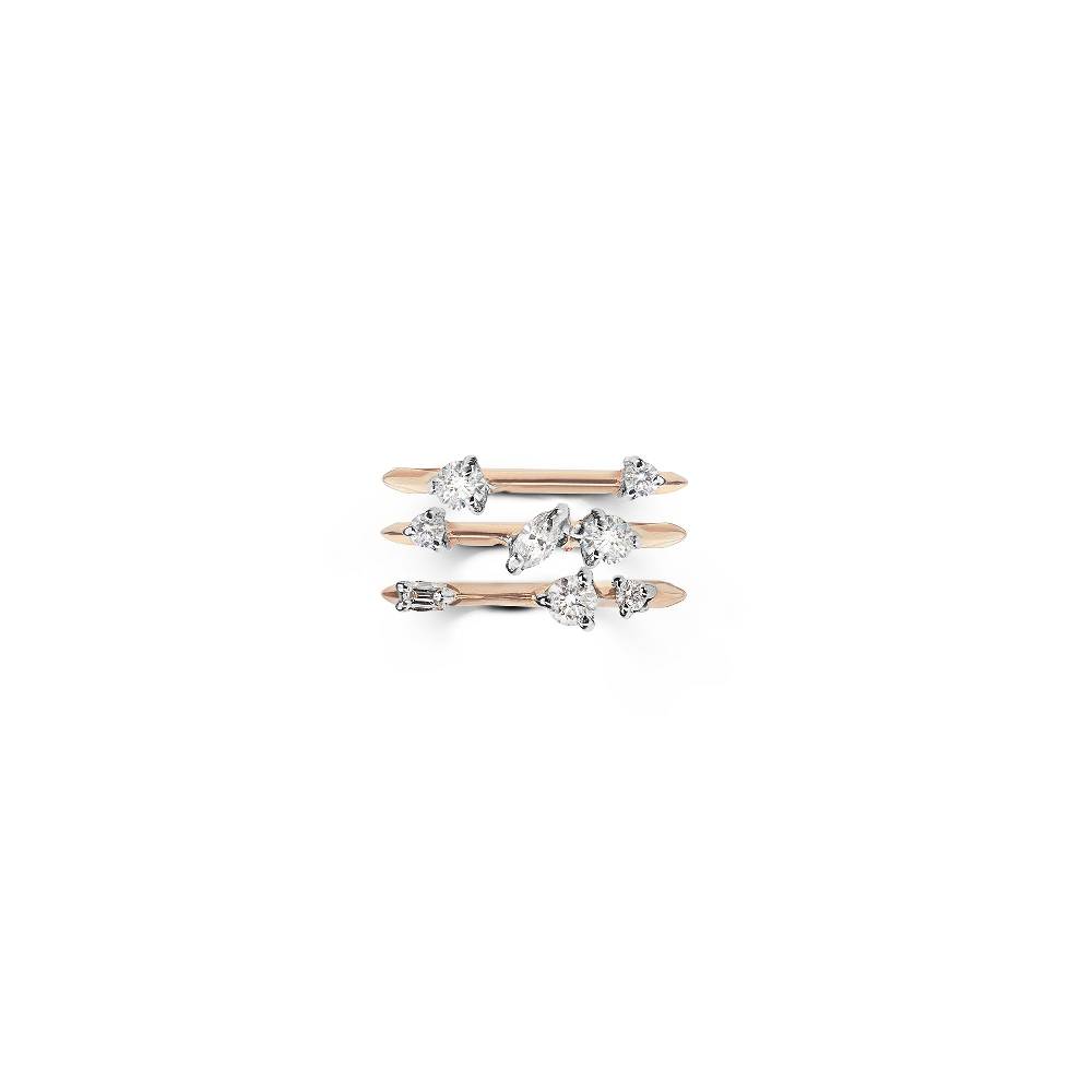 Paola Grande Gioielli BALANCE Anello 'Balance' oro rosa con due diamanti Moda