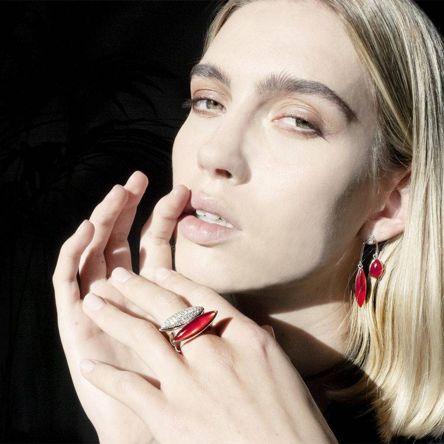 Paola Grande Gioielli AURUM Anello Navetta con diamanti Convenienza
