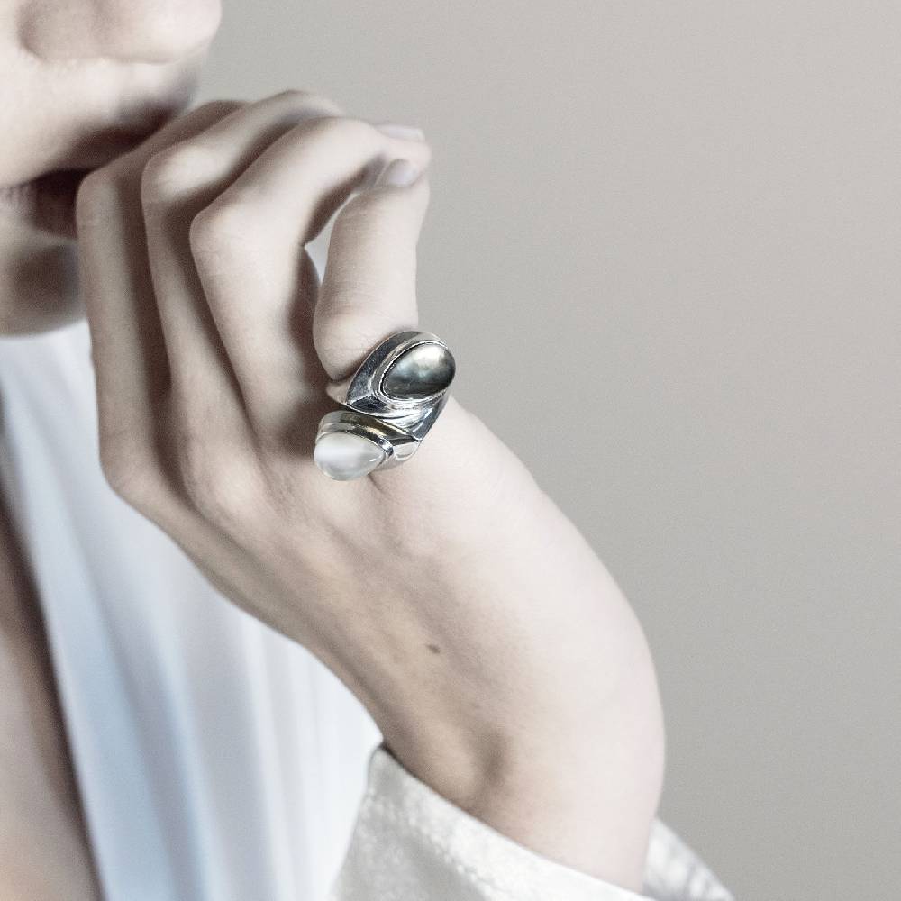 Paola Grande Gioielli AURUM Chevalier con madreperla bianca Offerta