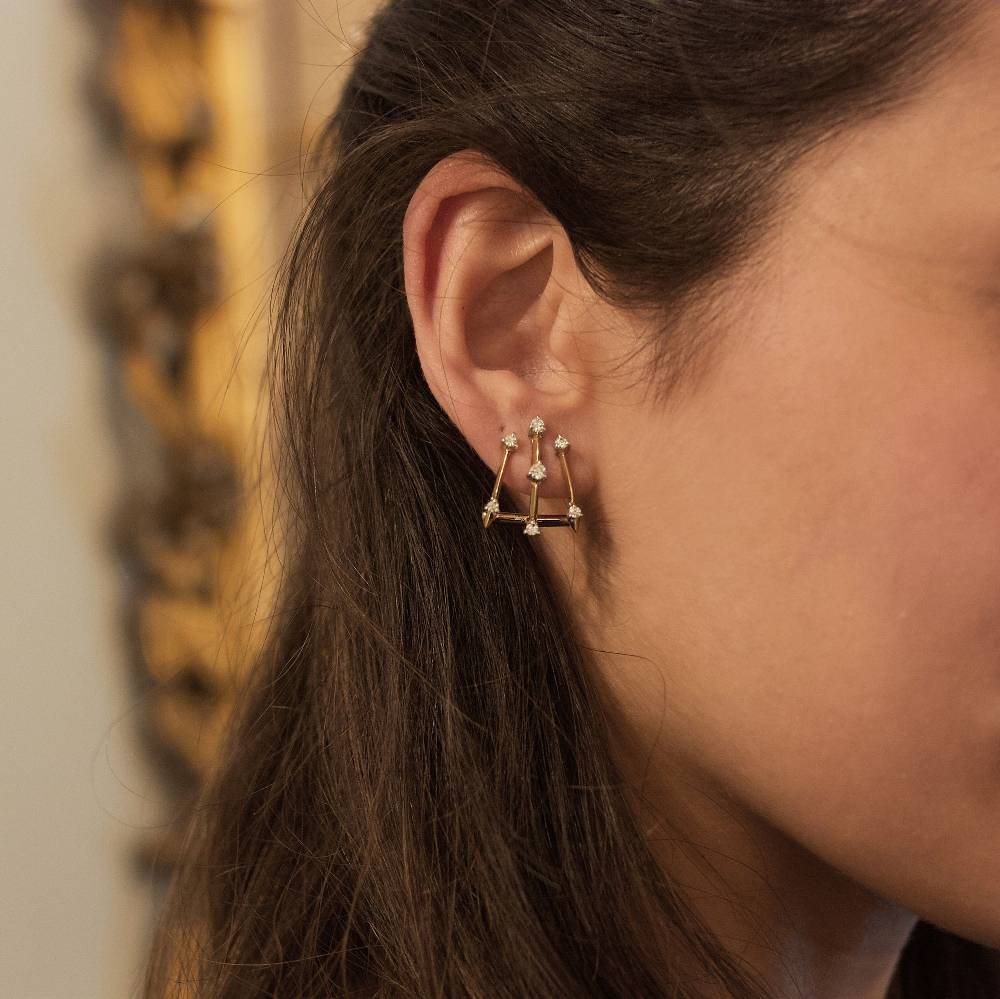 Paola Grande Gioielli BALANCE Orecchini 'Balance' 3 elementi oro giallo Moda
