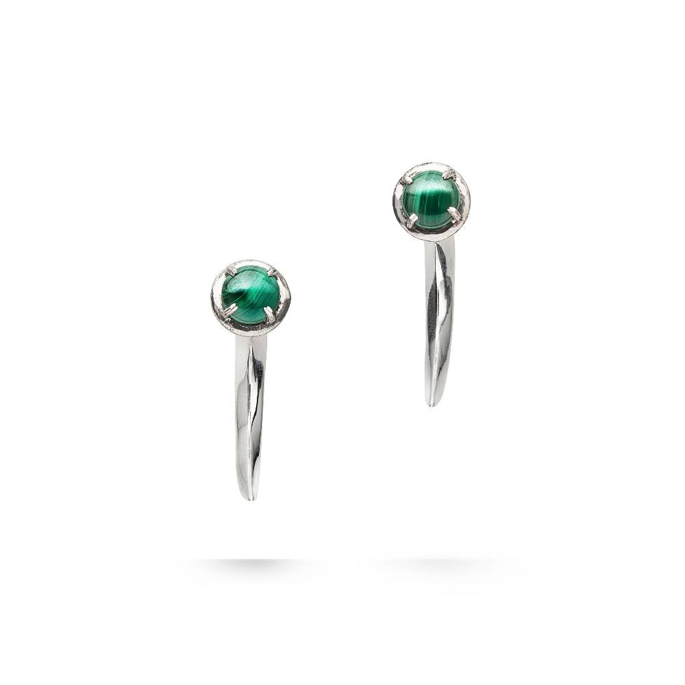 Paola Grande Gioielli UNCINI Uncini con malachite Promozione Limitata