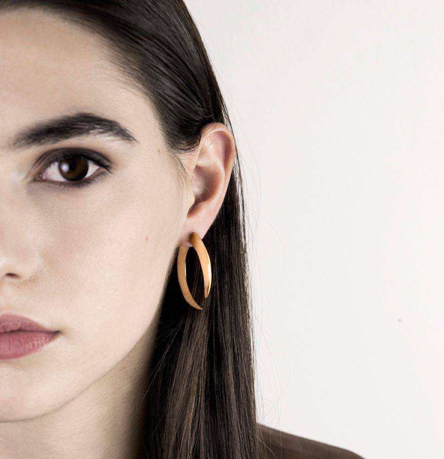 Paola Grande Gioielli UNCINI Uncini fronte|retro bronzo Vendita Calda