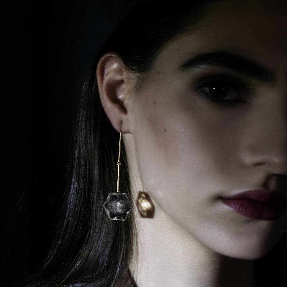 Paola Grande Gioielli AMI 'Amo' in oro rosa e cristalli Saldi