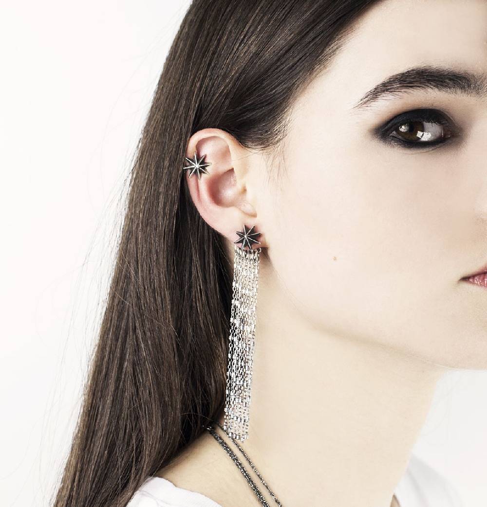 Paola Grande Gioielli ACCESSORI Frangia con ponte in argento Hotsell