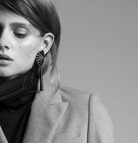 Paola Grande Gioielli ACCESSORI Gocce in onice nero Nuovo
