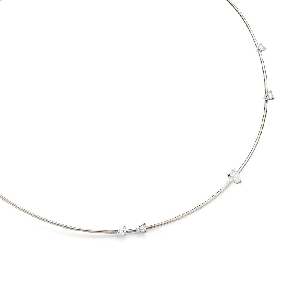 Paola Grande Gioielli BALANCE Girocollo 'balance' in oro bianco In Saldo