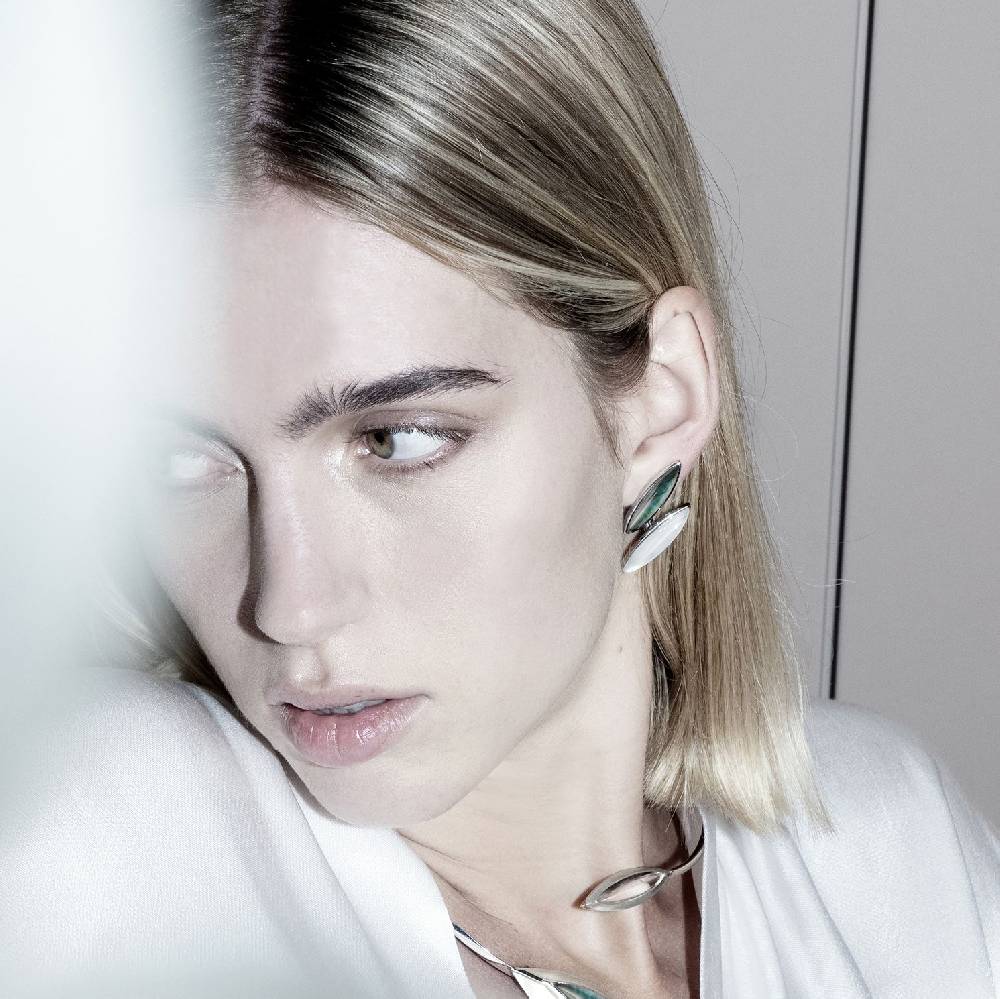 Paola Grande Gioielli AURUM Collana doppia mandorla Moda
