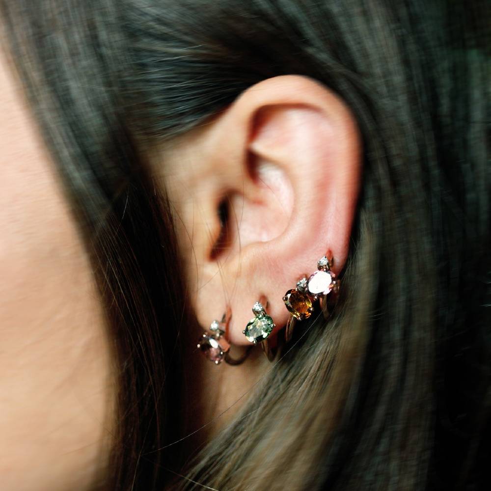Paola Grande Gioielli BALANCE Set di cerchietti 'Balance' con tormaline Offerta natalizia