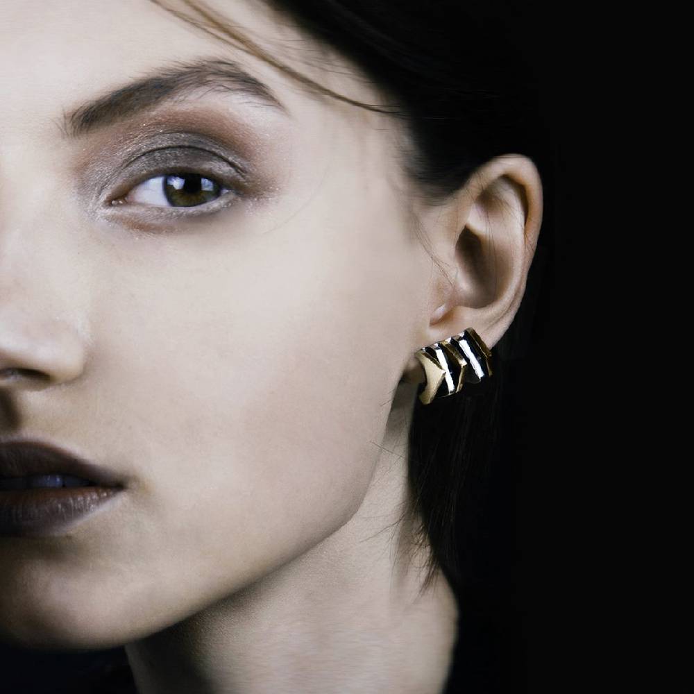 Paola Grande Gioielli CONGIUNZIONI Orecchini 'Congiunzioni' 5 elementi base argento Offerta San Valentino