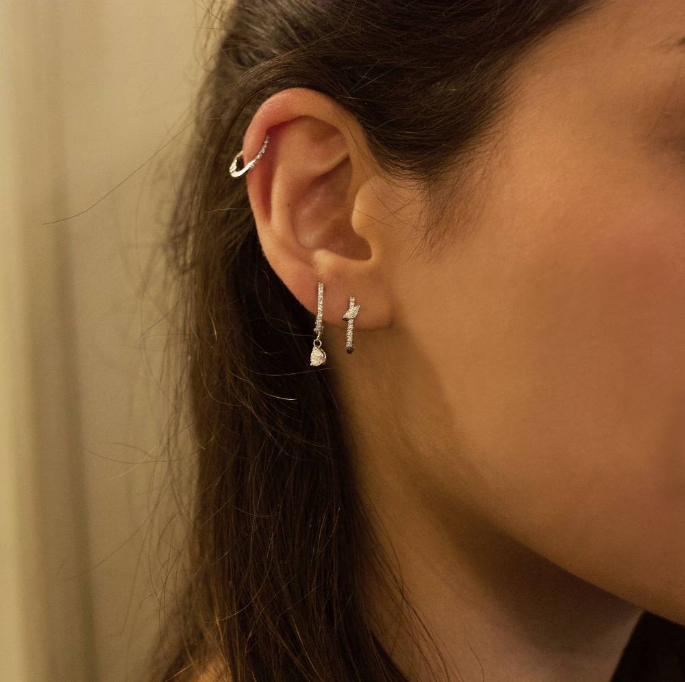 Paola Grande Gioielli BALANCE Set di tre cerchietti in oro giallo e diamanti Discount Store per i nuovi prodotti