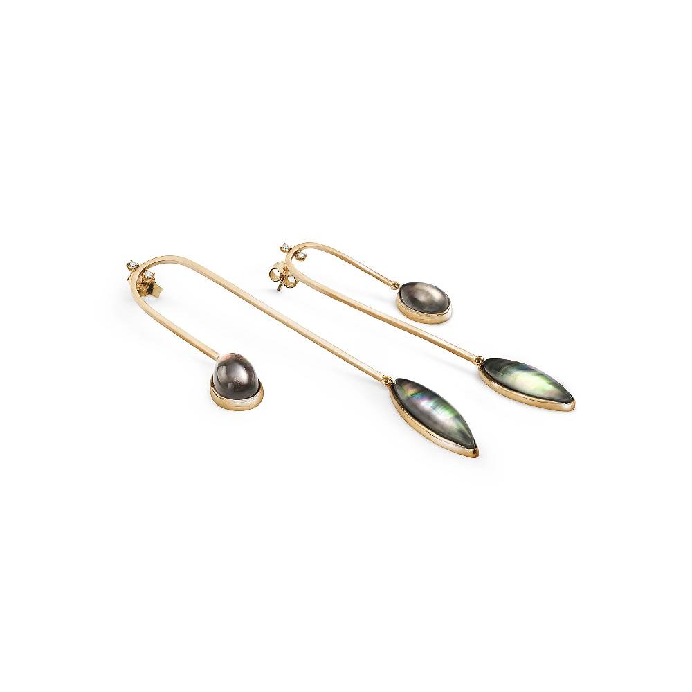 Paola Grande Gioielli AURUM Orecchini amo curvo lungo 50% di sconto per tempo limitato