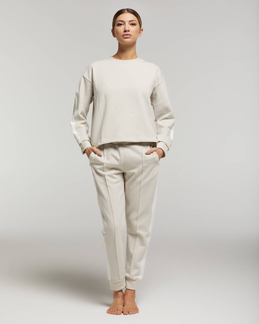 ﻿Pompea Set Completo Tuta donna Freetime (Beige) Sconto