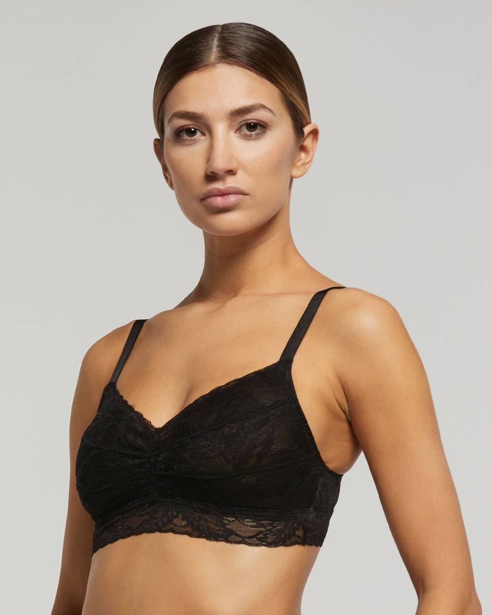 Pompea Set Completo coordinato Intimo Pizzo (Nero) In Vendita