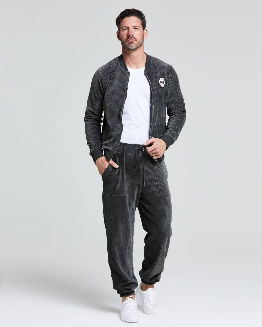 Pompea BOMBER VELLUTO COSTE UOMO Outlet