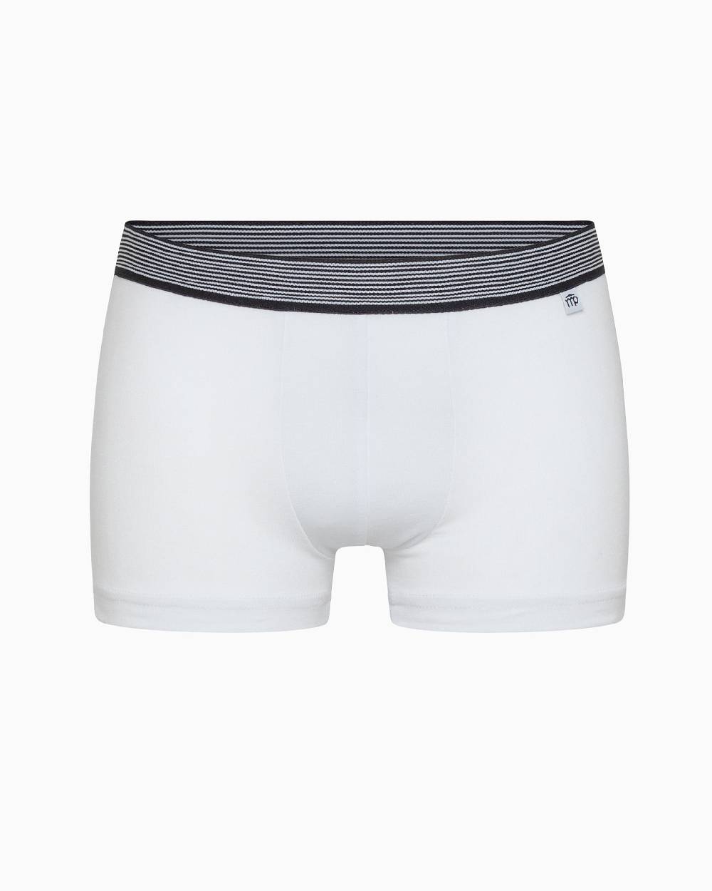 Pompea Boxer bimbo in cotone organico con elastico a righe Vendita Economica