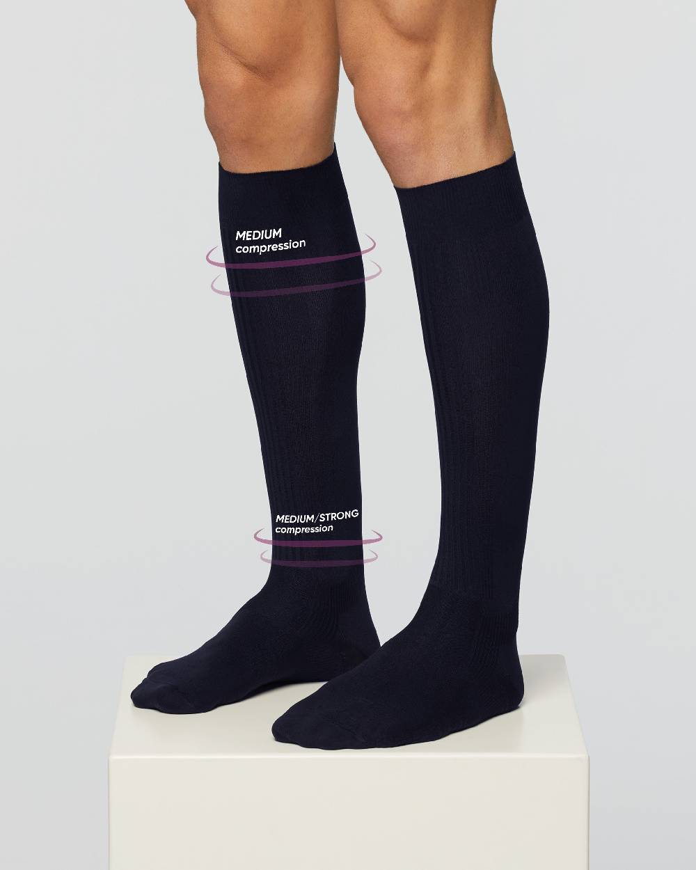 Pompea Calza 70 denari riposante con compressione graduata media