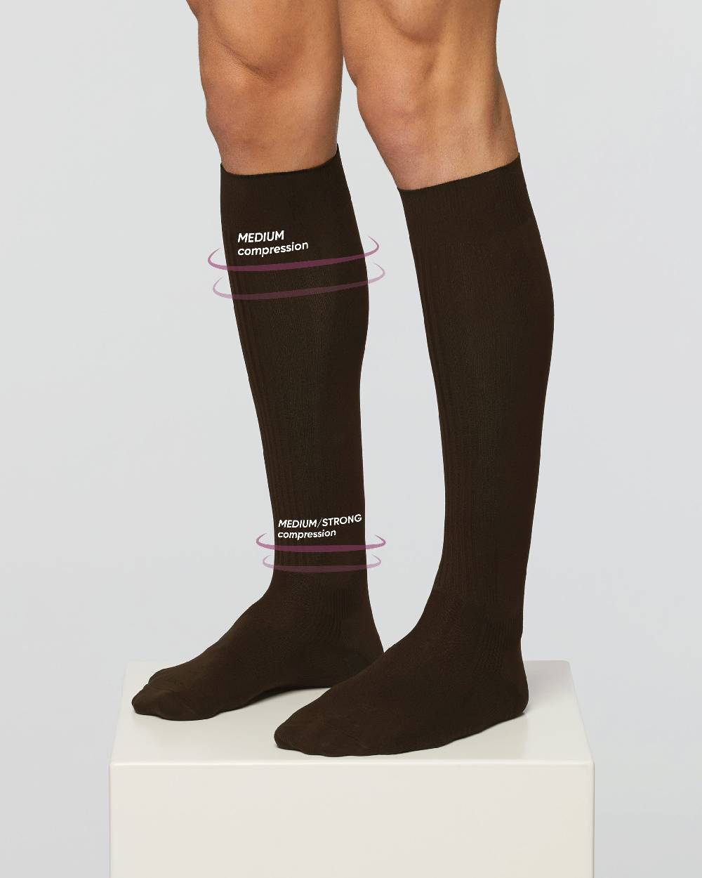 Pompea Calza 70 denari riposante con compressione graduata media