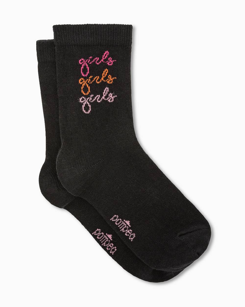 Pompea Calza bimba Tilde con scritta jacquard