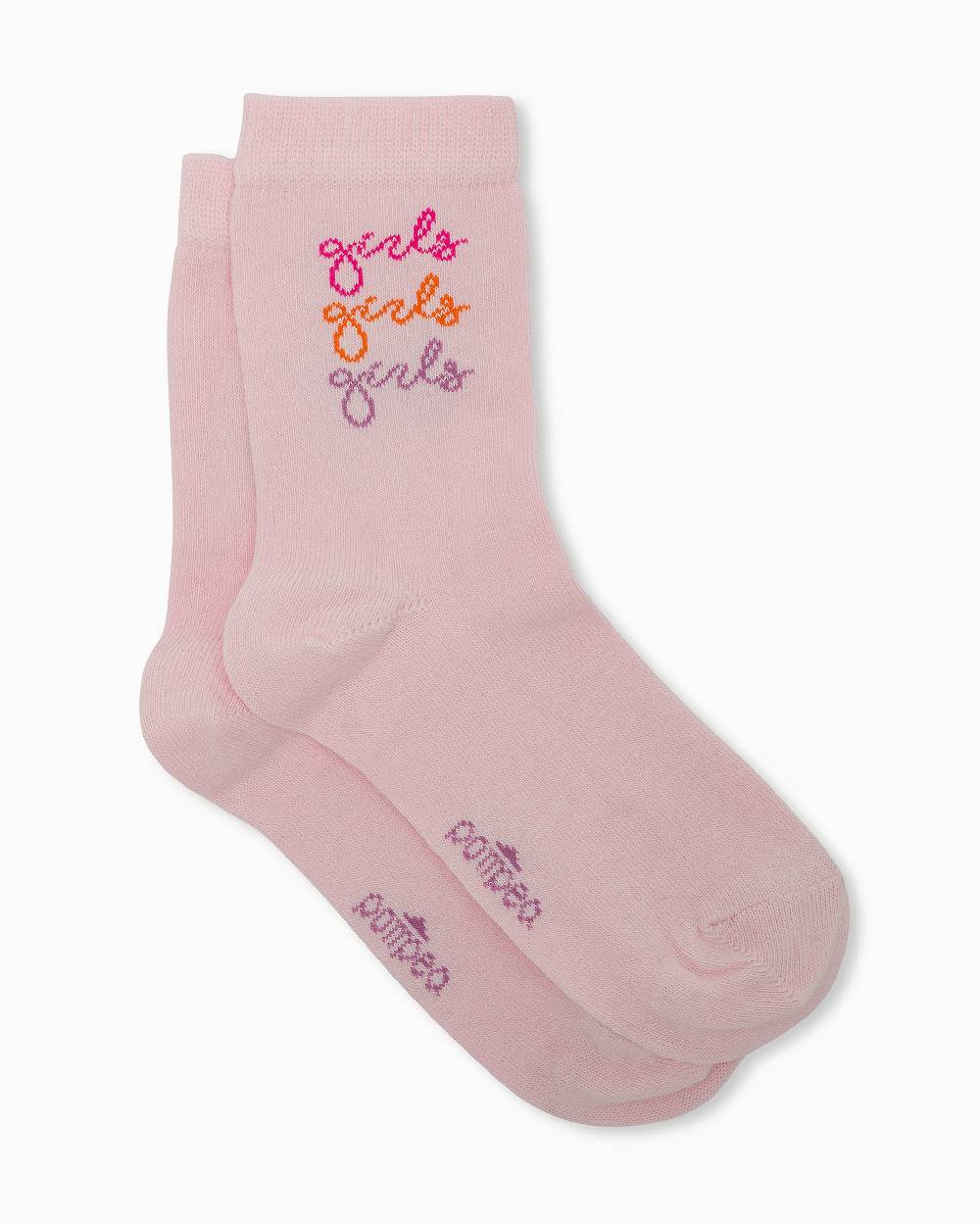 Pompea Calza bimba Tilde con scritta jacquard