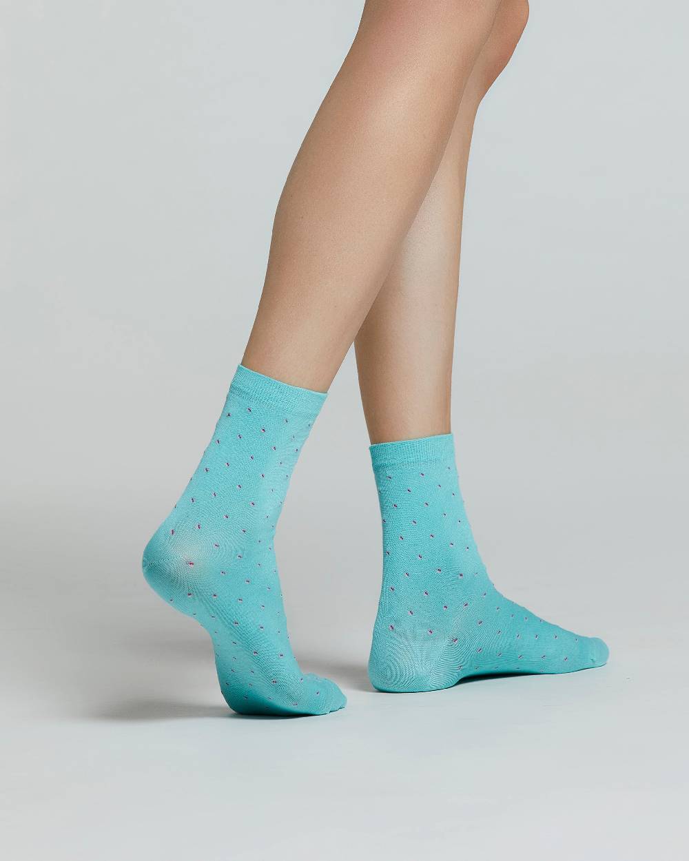 Pompea CALZA COTONE IBISCO CON MICRO DISEGNI Spedizione Gratuita