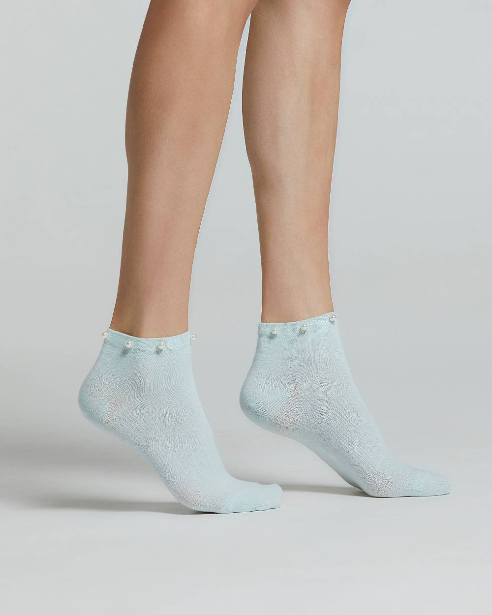 Pompea CALZA COTONE MORGANA CON PERLE