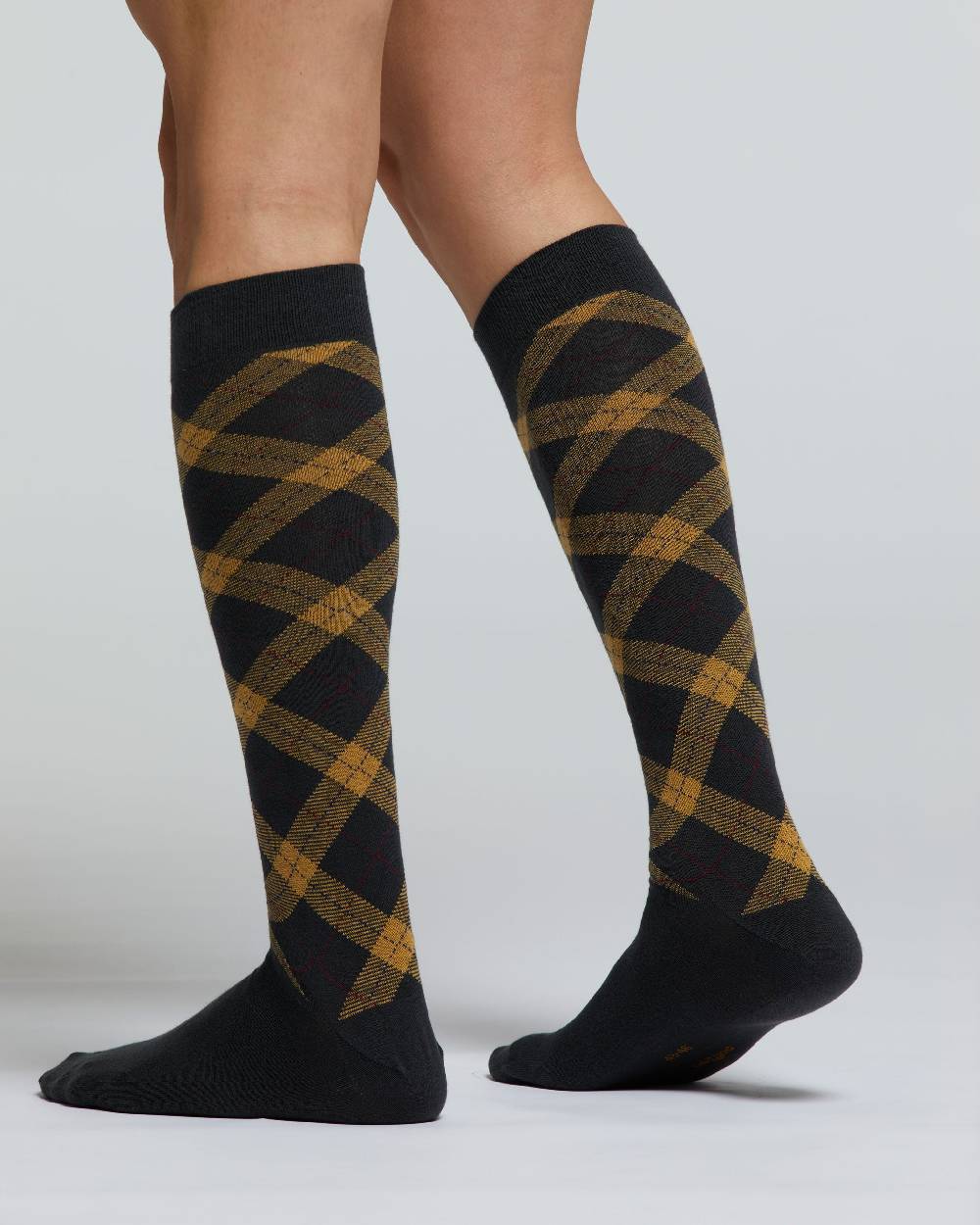 Pompea CALZA LUNGA COTONE ACERO MOTIVO ARGYLE Outlet