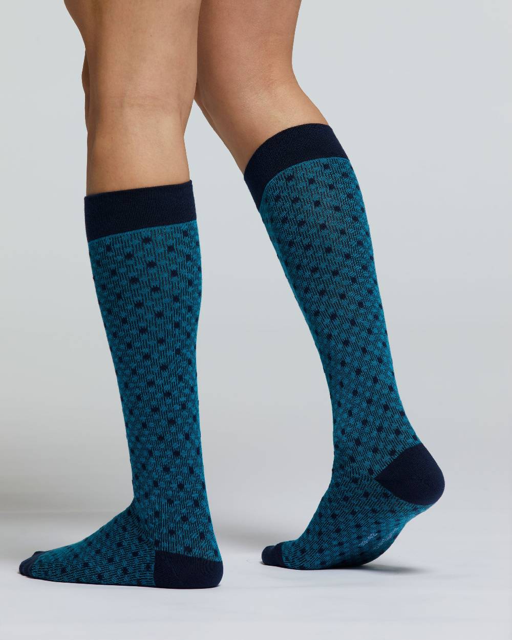Pompea CALZA LUNGA COTONE COTOGNO MOTIVO CRAVATTERIA