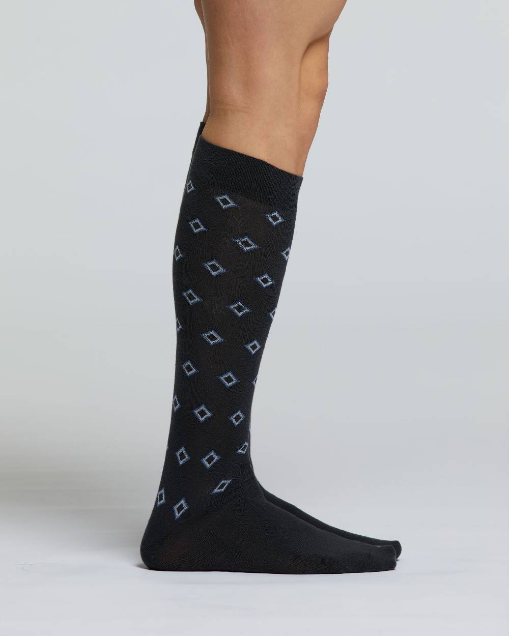 Pompea CALZA LUNGA COTONE CRISPINO MOTIVO A ROMBI 2025