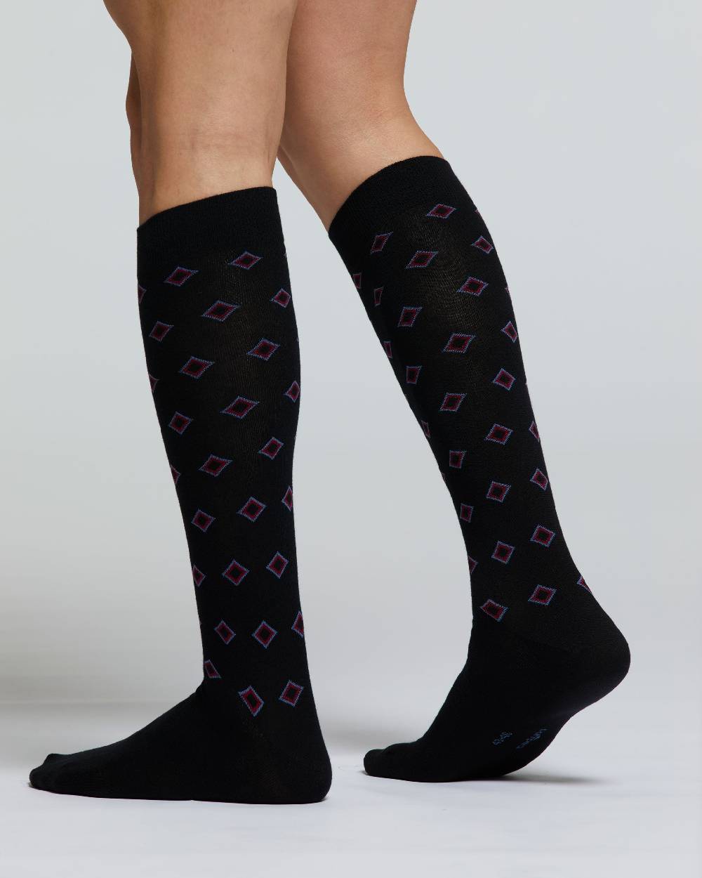 Pompea CALZA LUNGA COTONE CRISPINO MOTIVO A ROMBI