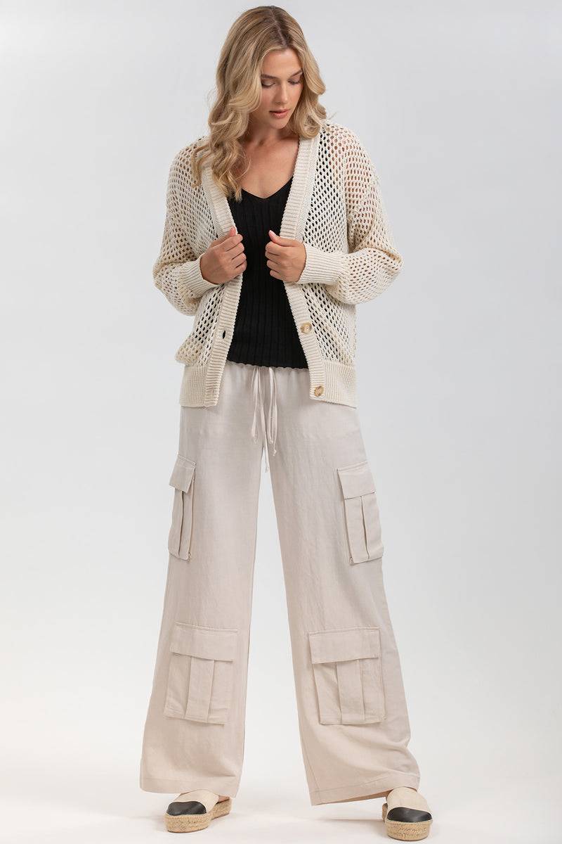 ﻿Pietro Brunelli MACY | Cardigan Beige con Bottoni Sconto