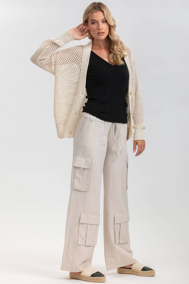 ﻿Pietro Brunelli MACY | Cardigan Beige con Bottoni Sconto