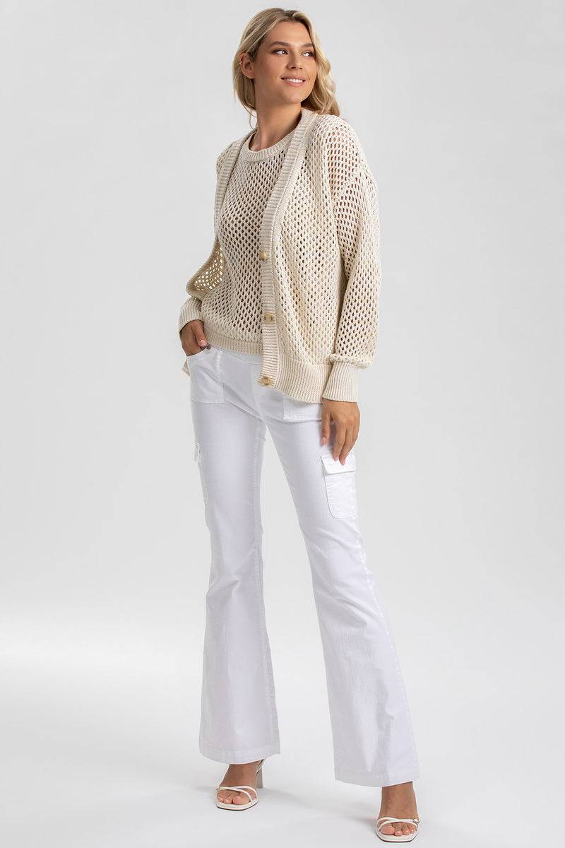 Pietro Brunelli BLONDIE | Top Beige a Rete In Vendita