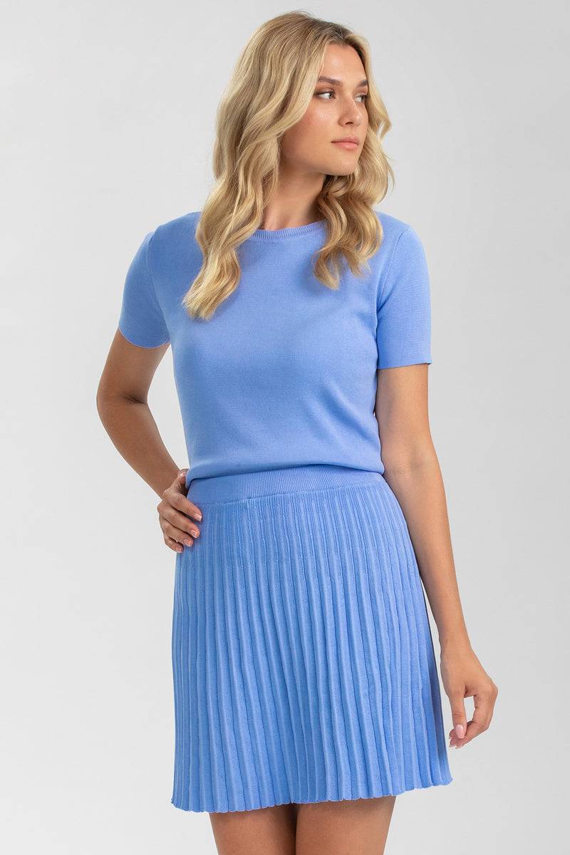 Pietro Brunelli APRIL | Maglia Blu con Scollo Rotondo