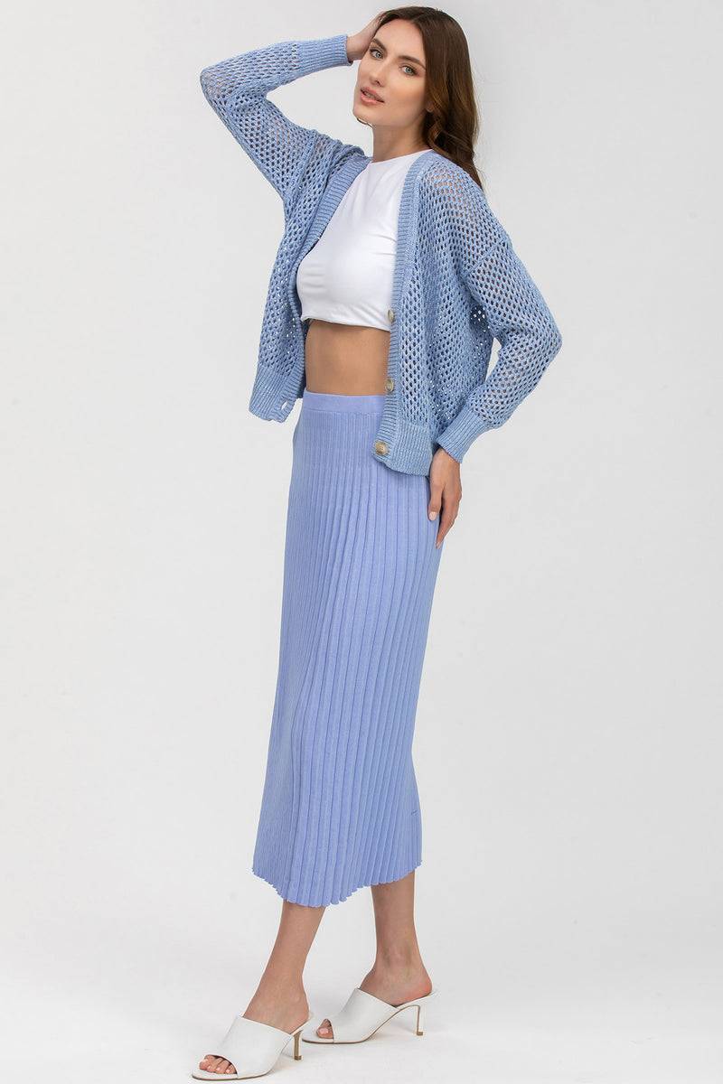 Pietro Brunelli MACY | Cardigan Azzurro con Bottoni Hotsell