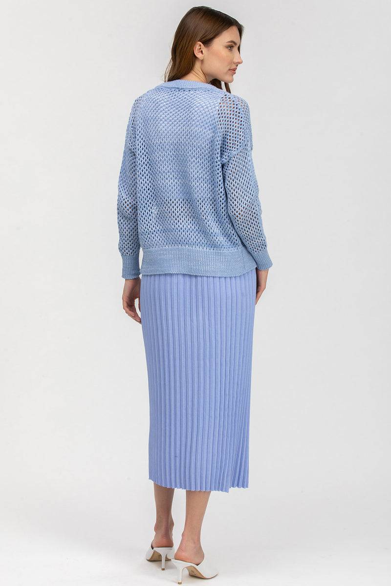 Pietro Brunelli MACY | Cardigan Azzurro con Bottoni Hotsell